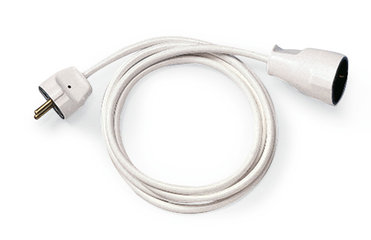 Extension lead, PVC-sheated flexible cord, length 3 m, 1 unit(s)