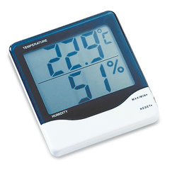 Thermohygrometer, 10 - 99 % RH, -10 - +60 °C, 1 unit(s)