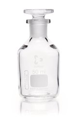 Narrow neck storage bottl., glass stopp., DURAN®, clear glass, 50 ml, 1 unit(s)