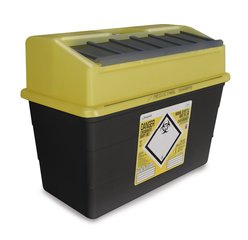Sharpsafe®-waste disposal bins, PP, 24 l, L 450 x W 230 x H 335 mm, 15 unit(s)