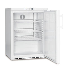 Refrigerator FKUv1613-22, glass door, cooling capacity 130 l, +1 to 15°C