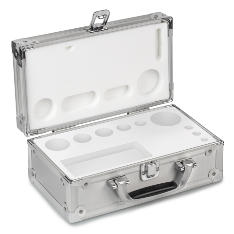 Aluminium weight case, 1 g - 200 g Aluminium for  E1 - M2, Cylindrical