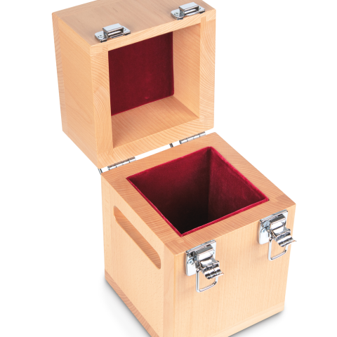 Wooden box, 20 kg Beech for  F2 + M1, Cylindrical