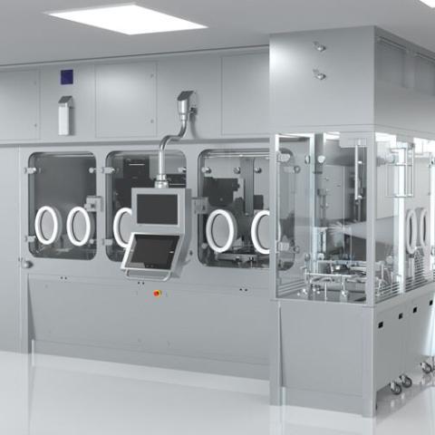 Flexicon Cellefill™ small batch, vial filling machine and containment solution