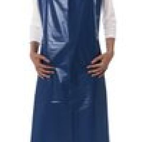 PE disposable apron, detectable, 75 x 125 cm, dark blue, 60 µm, 100 unit(s)
