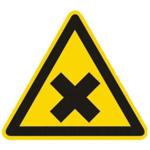 Warning symbols, establ. indiv.labels, warning harmful or irritant substances