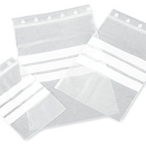 Rotilabo®-sample bags, LDPE, press down, on strip to seal,100x150mm