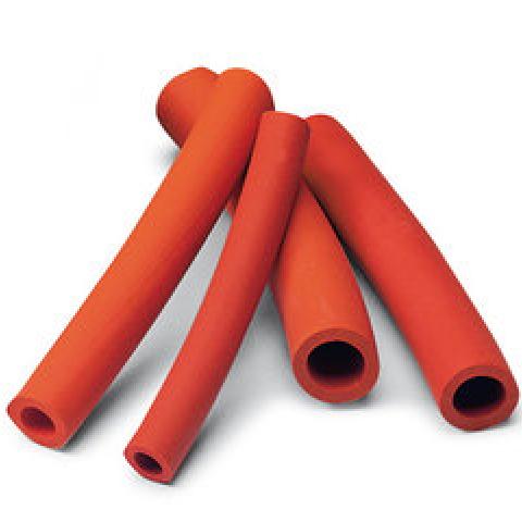 Rotilabo®-rubber tube, natural rubber, red, inner-Ø 20 mm, outer-Ø 28 mm, 5 m