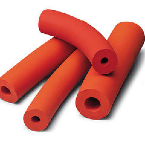 Rotilabo®-rubber vacuum tube, red, inner-Ø 5 mm, outer-Ø 15 mm, 5 m