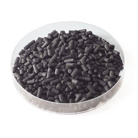 Charcoal, 4 mm, impregnated with potassium hydroxide, 500 g, plastic
