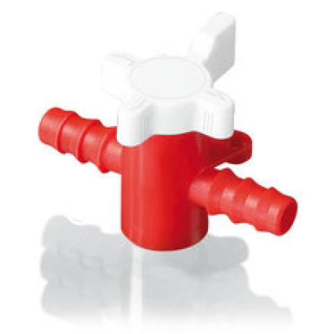Rotilabo®-2-way valve, PP/PE, for hoses with inner Ø 7-9 mm, 1 unit(s)