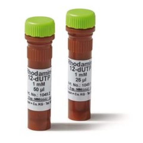 Rhodamine-12-dUTP, min. 95 %, 1 mM solution, 25 µl, plastic