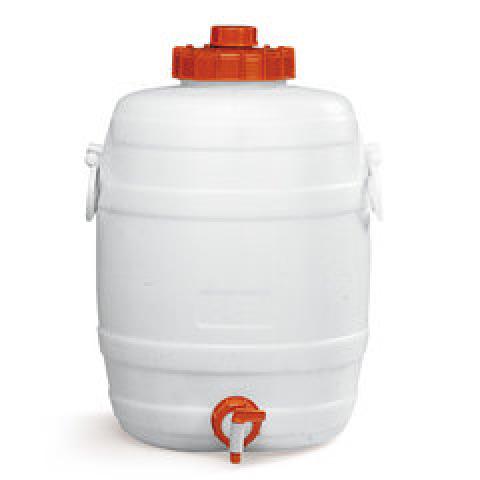 Rotilabo®-mixing barrel with draincock, LDPE, 30 l, 1 unit(s)