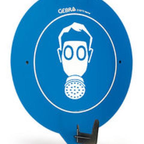 Sekuroka®-wall hook, rigid plastic, information sign gas mask, 1 unit(s)