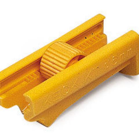 Rotilabo®-tube clamps, polyester, yellow, for hose up to Ø 6 mm, 12 unit(s)