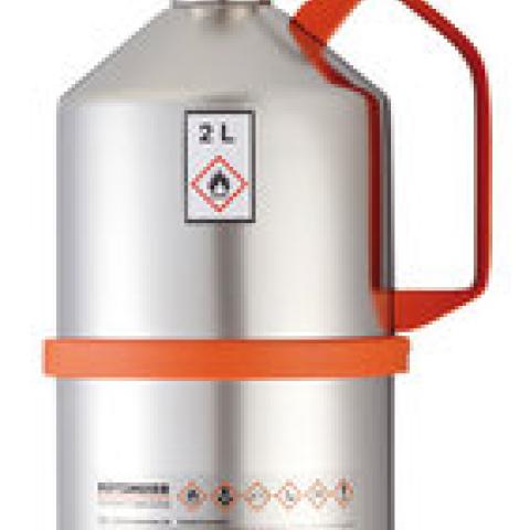 Safety laboratory canister, Stainless steel, with screw cap, 0.5 l, 1 unit(s)
