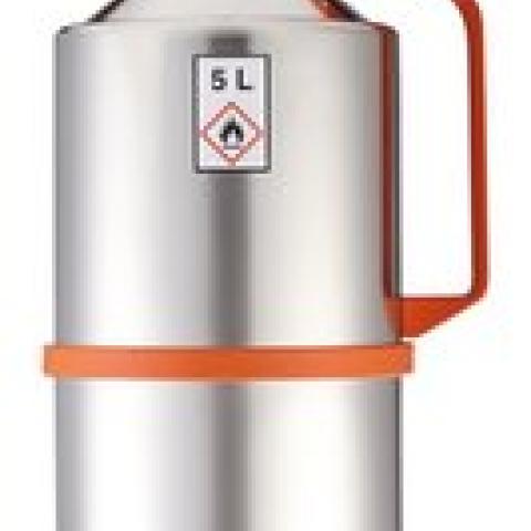 Safety lab can, stainless steel, with screw cap, 5 l, 1 unit(s)