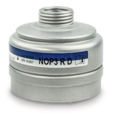 Respiratory protection filter, blue/white, EN 14387, type NO-P3, 1 unit(s)