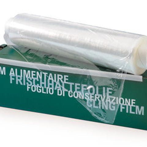 Clear cling foil, transparent, LDPE, thickness 14 µm, W 30 cm, L 300 m