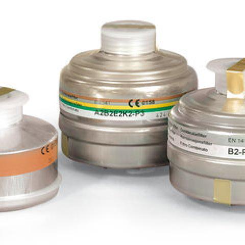 Respiratory protection filter, grey/white, EN 14387, type B2-P2, 1 unit(s)