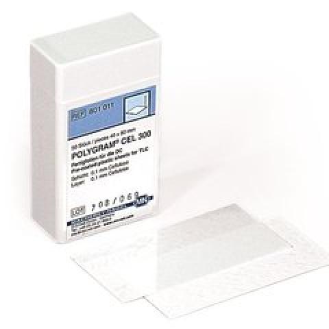 TLC-ready-to-use layers CEL 300, 10x20 cm, glass plate 0.1 mm, 50 unit(s)
