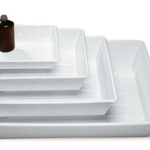 Rotilabo®-lab dish, PP, white, L 190 x W 140 x H 42 mm, 1 unit(s)