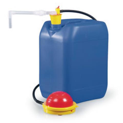 OTAL-foot pump with bent outlet pipe, PP, 26 l/min, for containers max. 120 l