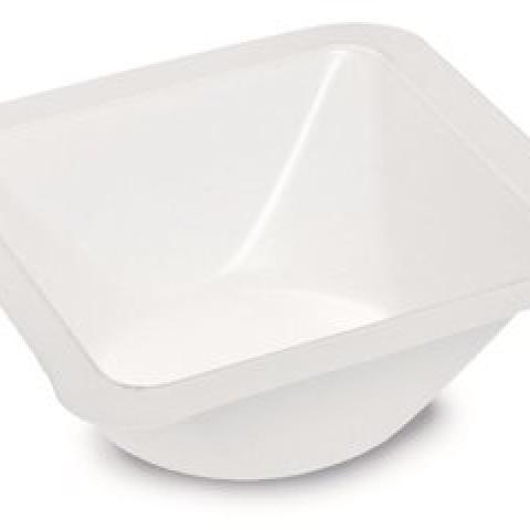 Rotilabo®-disp. weighing pans, standard, 100ml, PS, white, L85 x W85 x H24 mm