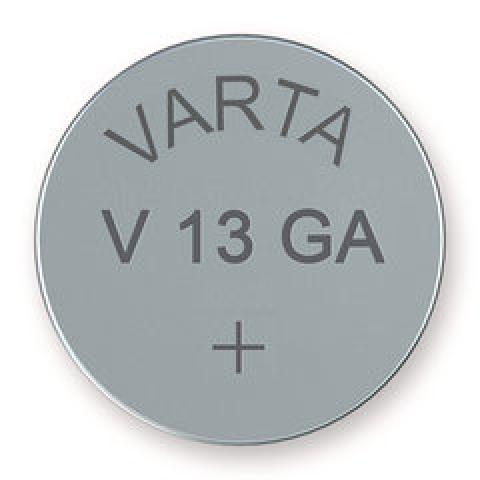 Round cell battery, V 13 GA, alkali-manganese, 1.5 V, 1 unit(s)