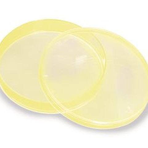 Petri dishes, PS, sterile, With vents, Ø 92 mm, H 16 mm, yellow, 480 unit(s)