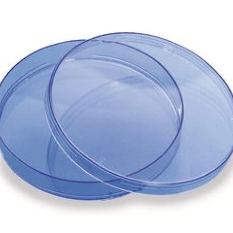 Petri dishes, PS, sterile, With vents, Ø 92 mm, H 16 mm, blue, 480 unit(s)