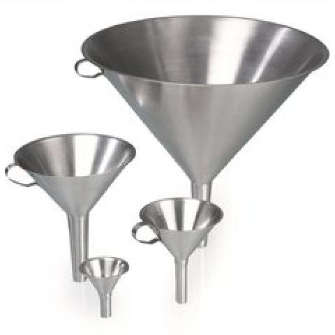 V2A stainless steel funnels, Top Ø 150 mm, 1 unit(s)