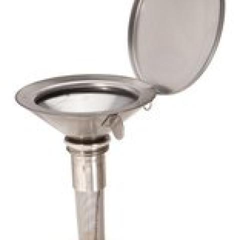 Safety funnel made of stainless steel, Slimline, with 2-inch coarse thread