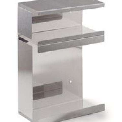Dispenser f. masks and covers, Two compartments, stainless steel, 1 unit(s)