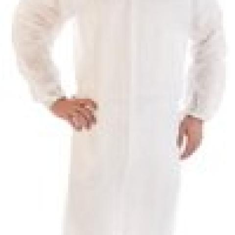 PP disposable gown, 30 g/m², 30 g/m², white, snap fasteners, size XXL