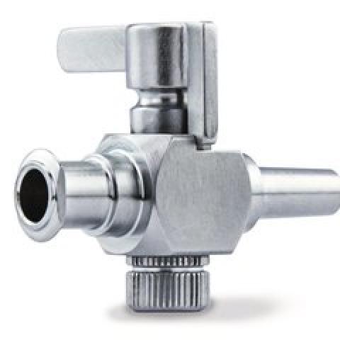 Stopcock (valve), chrome-plated, for SPE vacuum manifolds, 12 unit(s)