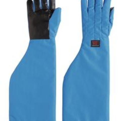 Cryo-Grip® gloves with cuff, Shoulder length, blue, M size, 1 pair