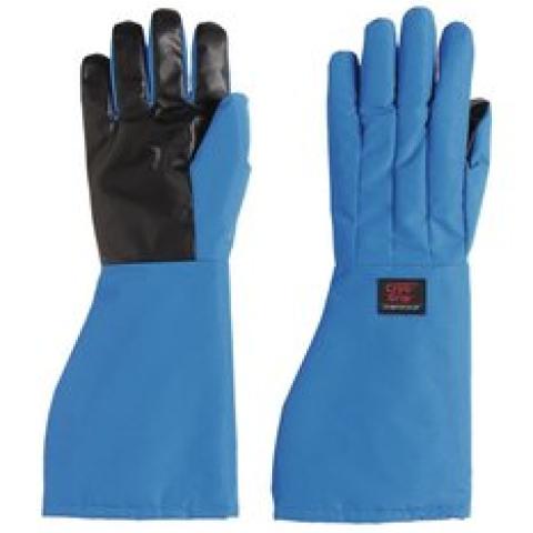 Cryo-Grip® gloves with cuff, Elbow length, blue, S size, 1 pair