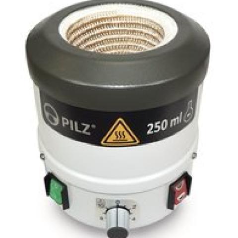 Pilz® LP2ER Protect heating mantle, Two heat zones, up to 450 °C, 250 ml