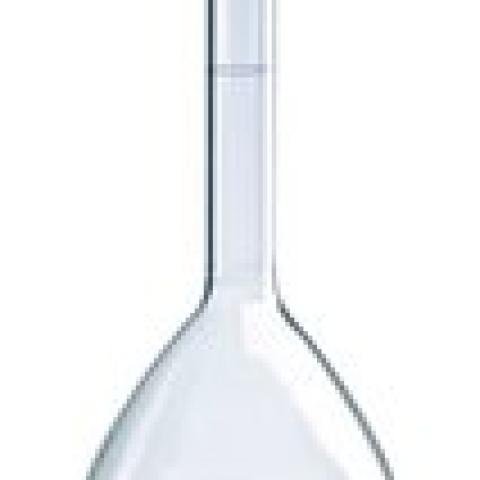 Vol. flask Blaubrand, cl.A, HDPE stop, Borosil glass 3.3, 5.000 ml