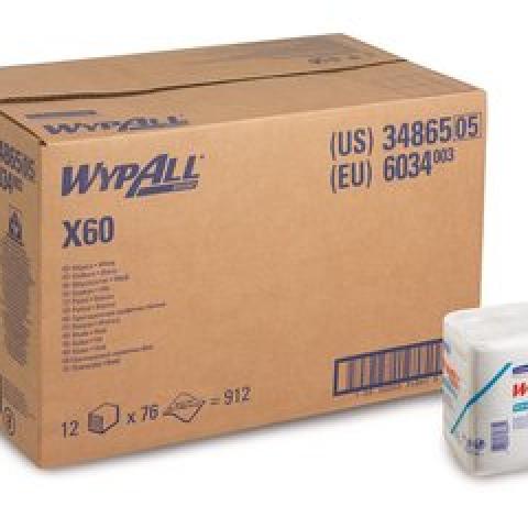 WYPALL® X60 reusable wipes , 1-ply, white, pouch, 310 x 320 mm, 912 unit(s)