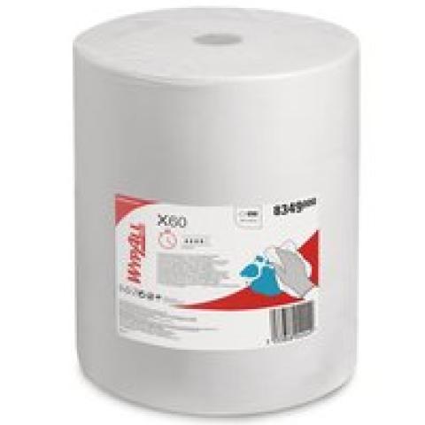 WYPALL® X60 reusable wipes , 1-ply, white, roll, 380 x 420 mm, 1 unit(s)