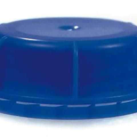 Tamper-evident cap, for 5 and 10 l comp. canisters, PP, blue, 1 unit(s)