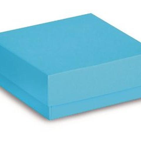 ROTILABO® cardboard cryo boxes, blue, Water-repellant, L 133 x W 133 x H 50 mm