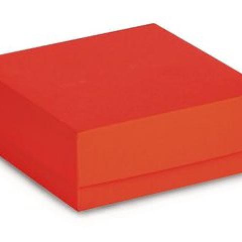 ROTILABO® cardboard cryo boxes, red, Water-repellant, L 133 x W 133 x H 50 mm