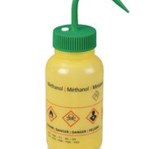 Wash bottle with venting valve, LDPE, methanol, 500 ml, 1 unit(s)