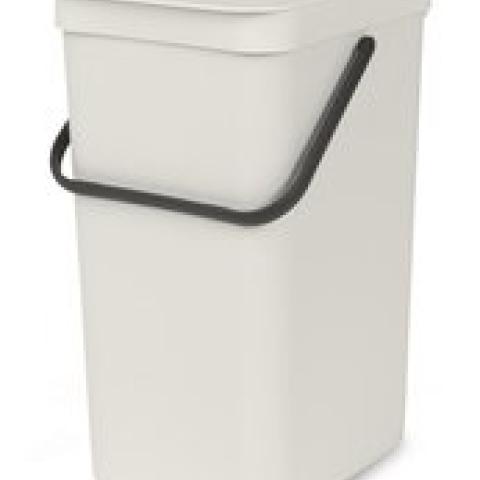 Sort + Go waste bin, light grey, 16 L, W 220 x D 279 x H 401 mm, 1 unit(s)