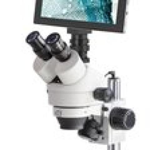 Stereo zoom microscope OZL 464, trinocular, set with tablet, 1 unit(s)
