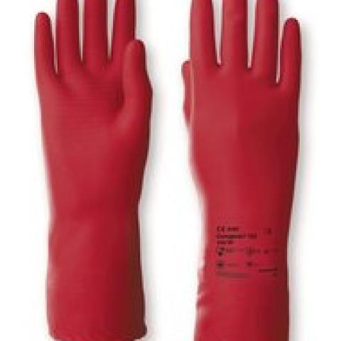 Chemical protection gloves, Camapren 722, red, size 8, 1 pair