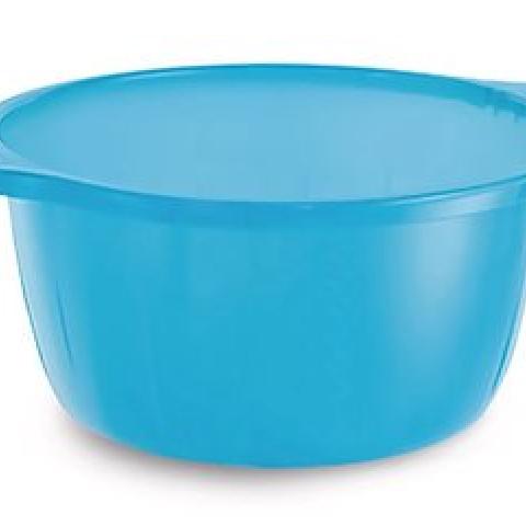 Round bowl, PP, 17 l, blue, Ø 400 mm, H 170 mm, 1 unit(s)